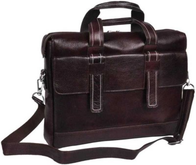 C Comfort 15 inch Expandable Laptop Messenger Bag(Brown)