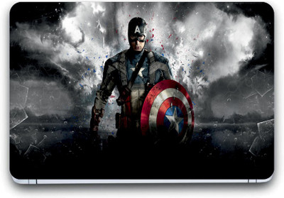 Gallery 83 ® captain america sheild Exclusive High Quality Laptop Decal, laptop skin sticker 15.6 inch (15 x 10) Inch G83_skin_3651new Vinyl Laptop Decal 15.6