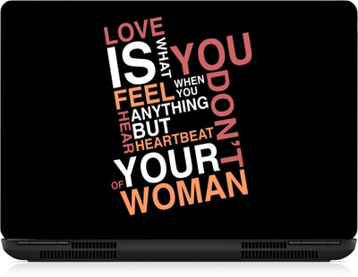 i-Birds ® love is you feel Exclusive High Quality Laptop Decal, laptop skin sticker 15.6 inch (15 x 10) Inch iB-5K_skin_2358 Vinyl Laptop Skin Compatible for 15.6 inch(Theme: NA)