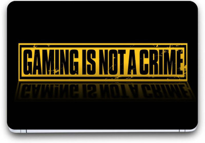 Gallery 83 ® gaming is not a crime Exclusive High Quality Laptop Decal, laptop skin sticker 15.6 inch (15 x 10) Inch G83_skin_4988new Vinyl Laptop Decal 15.6