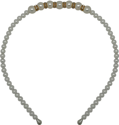 

Confidence Pearl Beads Handmade Hair Bands For Girls Women Kids White Makeup Headband