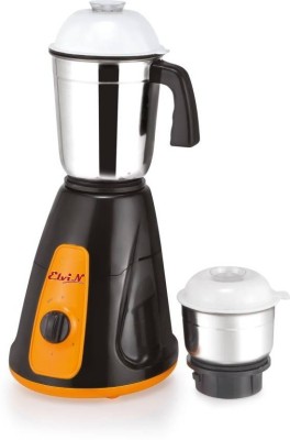 

ELVIN Grand Wet & Dry Grinding With 2 Stainless Steel Mixie Jar 500 Watts 500 Mixer Grinder(Multicolor, 2 Jars)