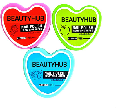 

Beautyhub nailpaint remover stripe combo of 3 high quality(30 g)