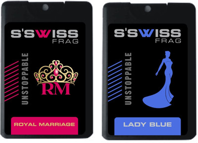 

S'SWISS COMBO 2 PACK ROYAL MARRIAGE AND LADY BLUE Perfume - 40 ml(For Men & Women)