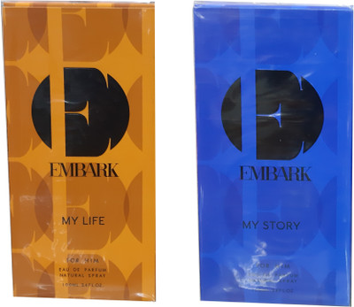 

Embark My Life for Him, My story for Him (Pack of 2) Eau de Parfum - 200 ml(For Men)
