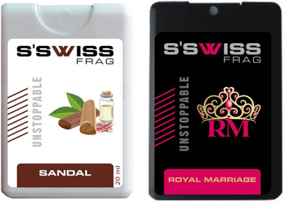 

S'SWISS COMBO 2 PACK SANDAL AND ROYAL MARRIAGE Perfume - 40 ml(For Men & Women)