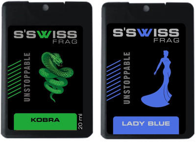

S'SWISS COMBO 2 PACK KOBRA AND LADY BLUE Perfume - 40 ml(For Men & Women)