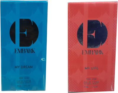 

Embark My Dream for Him & My Life for Her (Pack of 2) Eau de Parfum - 60 ml(For Men & Women)
