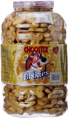 

Choostix Goofy Tails Real Egg Biscuit Egg Dog Treat(1 kg)