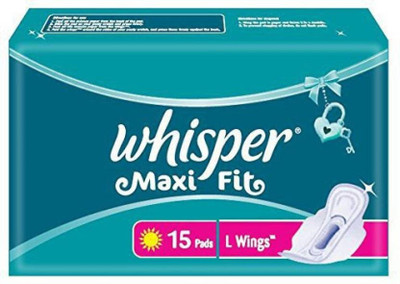 

Whisper Maxi fit L Wings 15 Pad Sanitary Pad