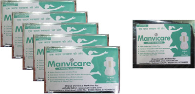 

Manvicare Antibacterial Ultra Soft Cotton Anion Sanitary Pads - Total 50 Napkins of Size L and 20 Pantyliner Combo Sanitary Pad(Pack of 6)