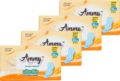 

Ammy Ultra Thin Rash Free XXL Sanitary Pad(Pack of 120)