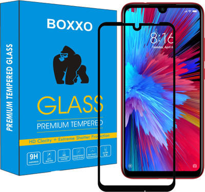 Boxxo Edge To Edge Tempered Glass for Mi Redmi Note 7, Mi Redmi Note 7 Pro, Mi Redmi Note 7S(Pack of 1)