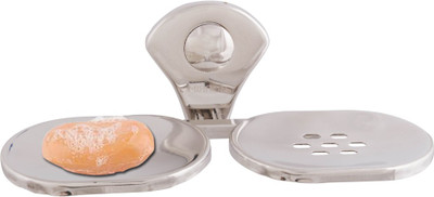 

Mclion Double Soap Box Soap, Soap holder, Soap Case, Soap Stand-Anti Rust-Corrosion Free(Glossy Finish, Grade 202 Stainless Steel)