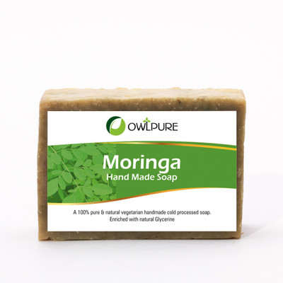 

Owlpure 100% Natural Moringa Hand Made Soap For Glowing Skin(100 g)