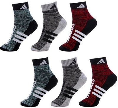 ADIDAS Men & Women Printed Ankle Length(Pack of 6)