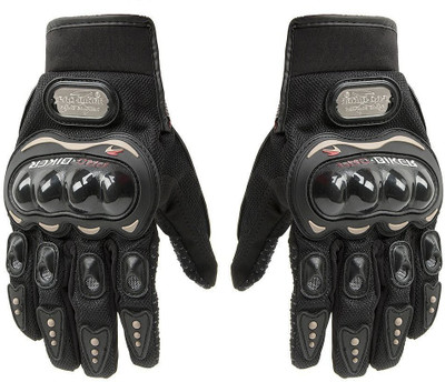 Probiker Gloves Shockproof Foam Padded Outdoor Riding Full Finger Glove For Men Riding Gloves(Black)