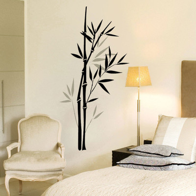 new way decals 1 cm bamboo tree in your living room Removable Sticker(Pack of 1)