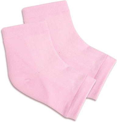 Swadec Silicone Gel Heel Socks, Dry Hard Crack Heel Repair, Pain Relief Plantar Fasciitis Heel Support(Pink)
