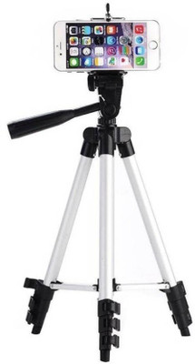

Buddymate 3110 Portable & Foldable Tripod with Mobile Attachment Clip Holder for Mobile & Action Camera Fully Flexible Mount cum Tripod Three-dimensional Head & Quick Release Plate & Carry Bag for Travelling Tripod(Multicolor, Supports Up to 2000 g)