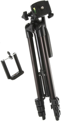 

LIFEMUSIC Aluminum Fold Tripod(Black, Supports Up to 1500 g)