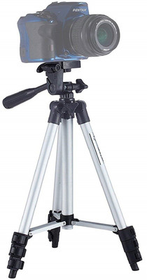 

Buddymate 3110 Portable & Foldable Tripod for Mobiles, DSLR & Action Cameras with Flexible Mount & Mobile Attachment Clip Holder, Three-demensional Head, Quick Release Plate Tripod(Multicolor, Supports Up to 2000 g)