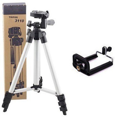

Alafi High Quality Lightweight Camera Stand With mobile holder for Mobiles Tripod (Silver,Supports Up to 1500G) Tripod, Tripod Kit(Silver, Supports Up to 1500 g)