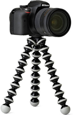 

KANNU BROS Lightweight Flexible Gorillapod Tripod Tripod(black white, Supports Up to 1200 g)