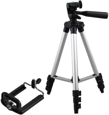 

WEBSTER Camera Tripod Tripod(Silver, Black, Supports Up to 1500 g)