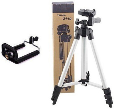

Alafi High Quality Camera Stand A0 With mobile holder for Smartphone Tripod (Silver, Supports Up to 1500G) Tripod, Tripod Kit(Silver, Supports Up to 1500 g)