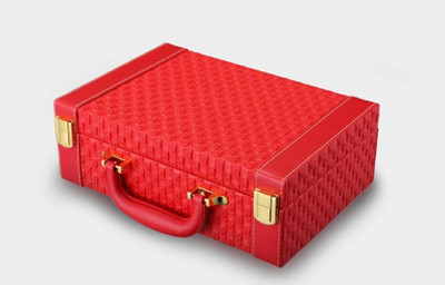 

Medetai Medetai® Portable Braided Pattern Necklace Jewelry Storage Box Multi-functional Rings Earrings Organizer Case For Women Gift (RED) It can be used for Ladies/Girls Makeup , Cosmetics or Jewellery Organiser/Box. Vanity Box(Red)