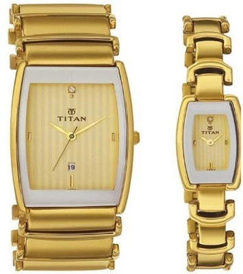 

Titan 13772385YM02 Bandhan Watch - For Couple
