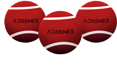 Adrenex by Flipkart Heavy Cricket Tennis Ball(Pack of 3, Red)
