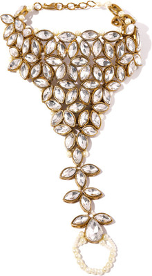 DHRUVI Zinc Gold-plated Ring Bracelet