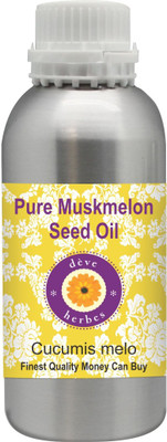 

Deve Herbes Pure Muskmelon Seed Oil (Cucumis melo) 100% Natural Therapeutic Grade Cold Pressed(630 ml)