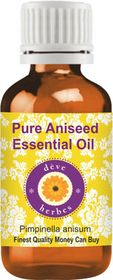 

Deve Herbes Pure Aniseed Essential Oil (Pimpinella anisum) 100% Natural Therapeutic Grade Steam Distilled(100 ml)