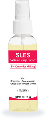 

Zenvista Meditech Sodium Laureth Sulfate (SLES) for Cosmetics Making, Good For Shampoos, Face Washes(100 ml)
