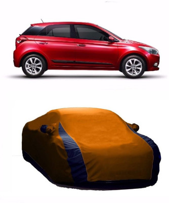 HOLME'S Car Cover For Hyundai i20 Active (With Mirror Pockets)(Orange)