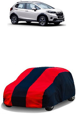 QualityBeast Car Cover For Honda WRV (Without Mirror Pockets)(Red, Black)