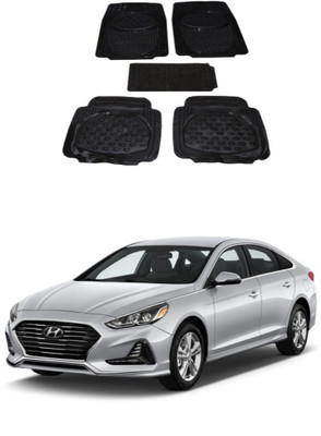 Autoxygen Rubber Standard Mat For  Hyundai Sonata(Black)