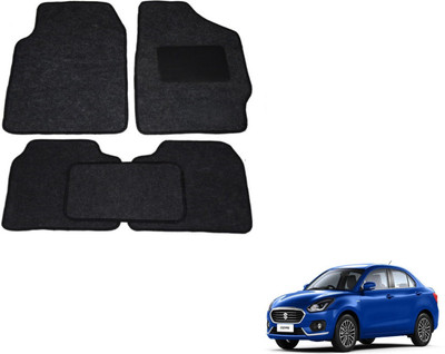 MOCKHE Fabric Standard Mat For  Maruti Suzuki New Dzire(Black)