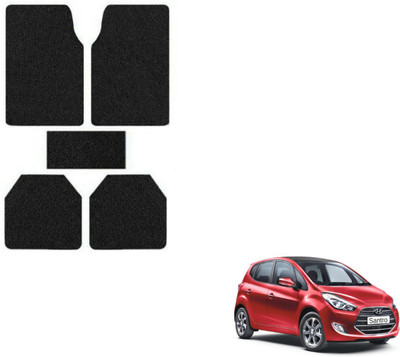 Auto Hub PVC (Polyvinyl Chloride), Plastic Standard Mat For  Hyundai Santro(Black)