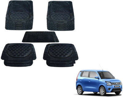 Auto Hub PVC (Polyvinyl Chloride), Plastic Standard Mat For  Maruti Suzuki WagonR(Black)