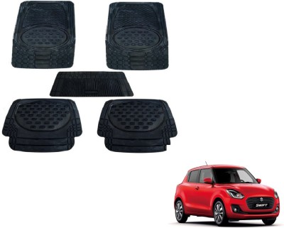 Auto Hub PVC (Polyvinyl Chloride), Plastic Standard Mat For  Maruti Suzuki New Swift(Black)