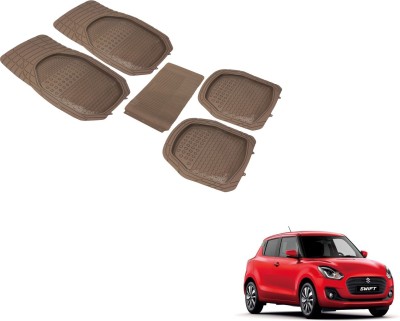 Auto Hub PVC (Polyvinyl Chloride), Plastic Standard Mat For  Maruti Suzuki New Swift(Beige)