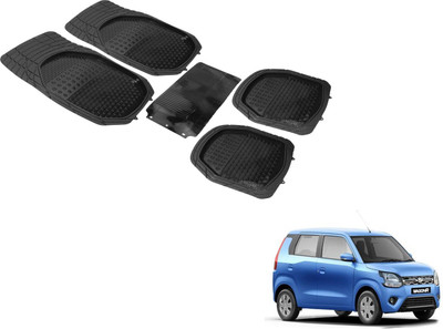 Auto Hub PVC (Polyvinyl Chloride), Plastic Standard Mat For  Maruti Suzuki WagonR(Black)