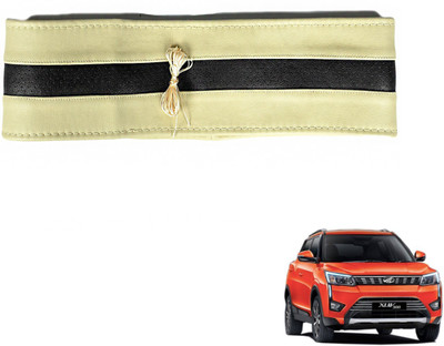 Auto Hub Hand Stiched Steering Cover For Mahindra XUV(Black, Beige, Leatherite)