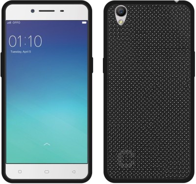 CASE CREATION Back Cover for OPPO A37f(Black, Grip Case, Silicon, Pack of: 1)