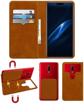 ACM Flip Cover for Oppo R15 Pro(Gold, Cases with Holder, Pack of: 1)