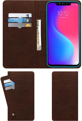 ACM Flip Cover for Lenovo S5 Pro(Brown, Cases with Holder, Pack of: 1)